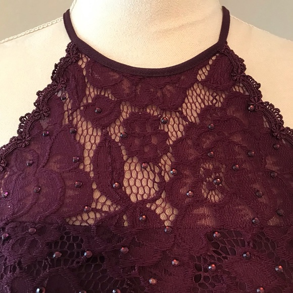 Betsy & Adam - Long formal dress Burgundy color, size 2 Women’s - Picture 4 of 16